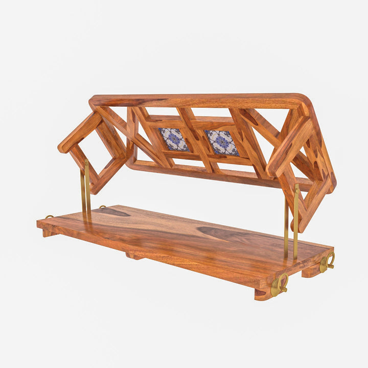 Hiya Modern Castle Style Tile Fitted Wooden Handmade Swing for Home
