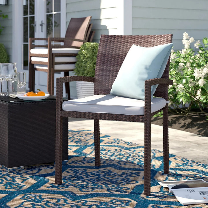 Avery 1-Piece Outdoor Rattan Wicker Patio Dining Chair