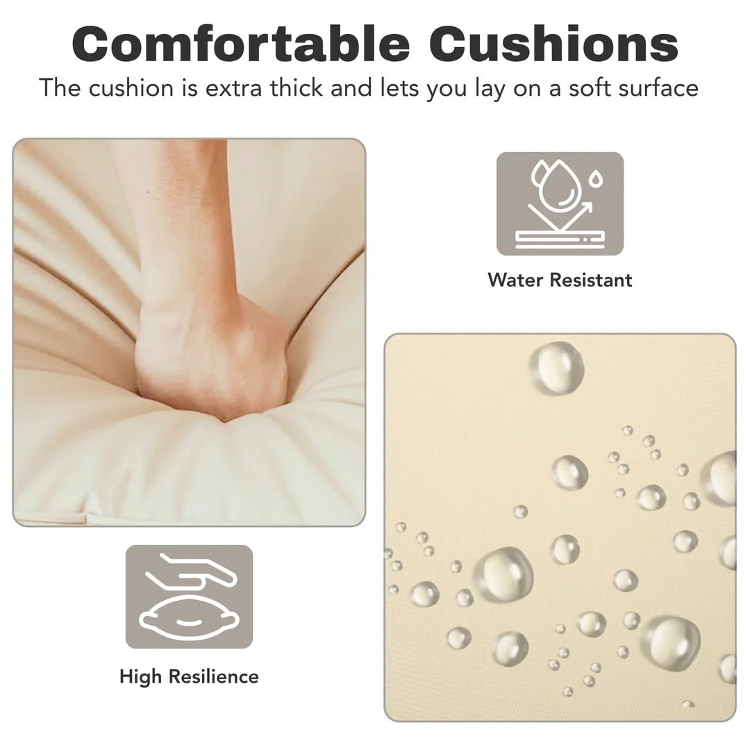 Rong All-Weather Rattan Wicker Outdoor Chaise Lounge Chair Set of 2