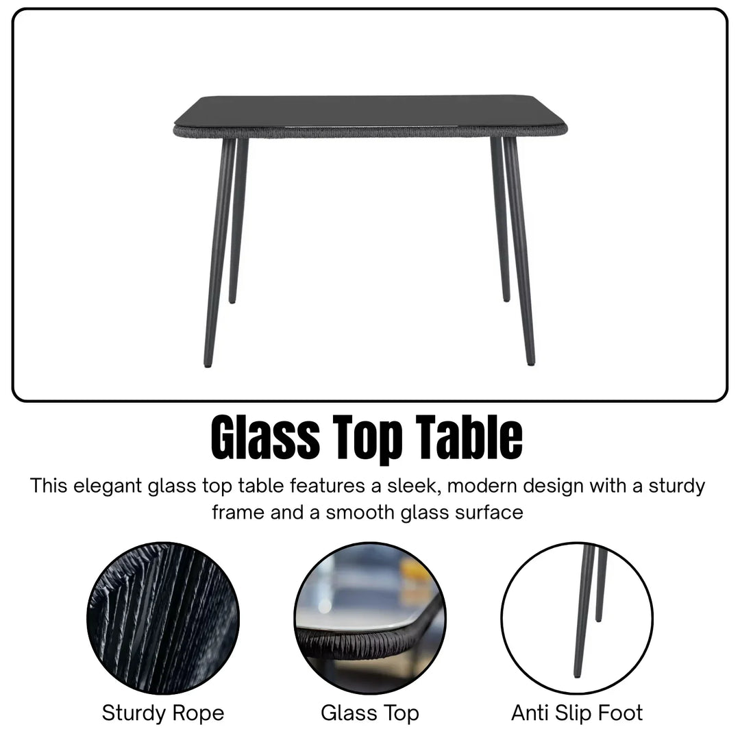 Paisley L-Shape Outdoor Rope Sofa Set