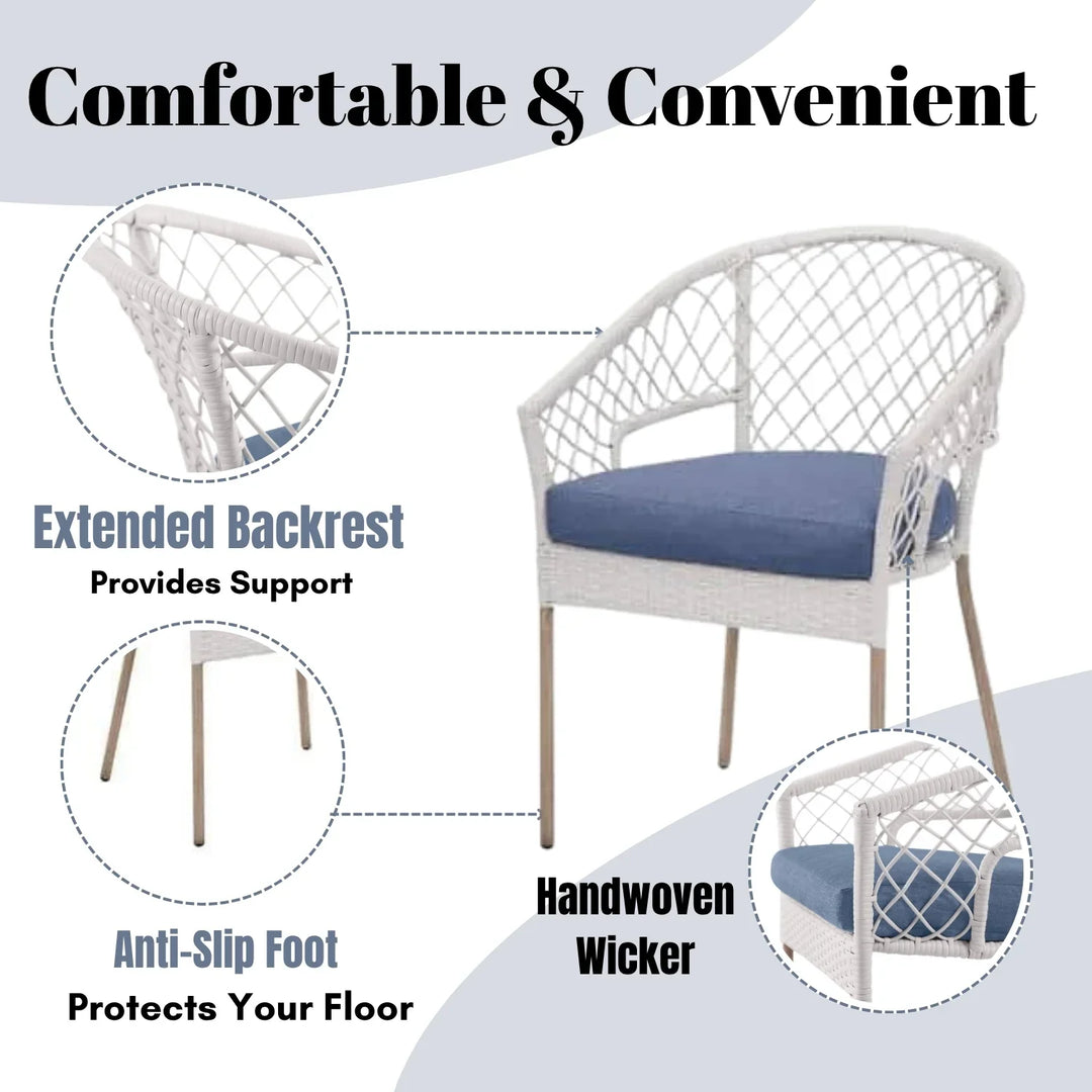 Miyu 3-Piece Outdoor Rattan Wicker Patio Set