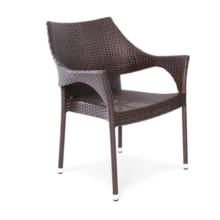 Mariama Outdoor Rattan Wicker Patio Dining Chairs