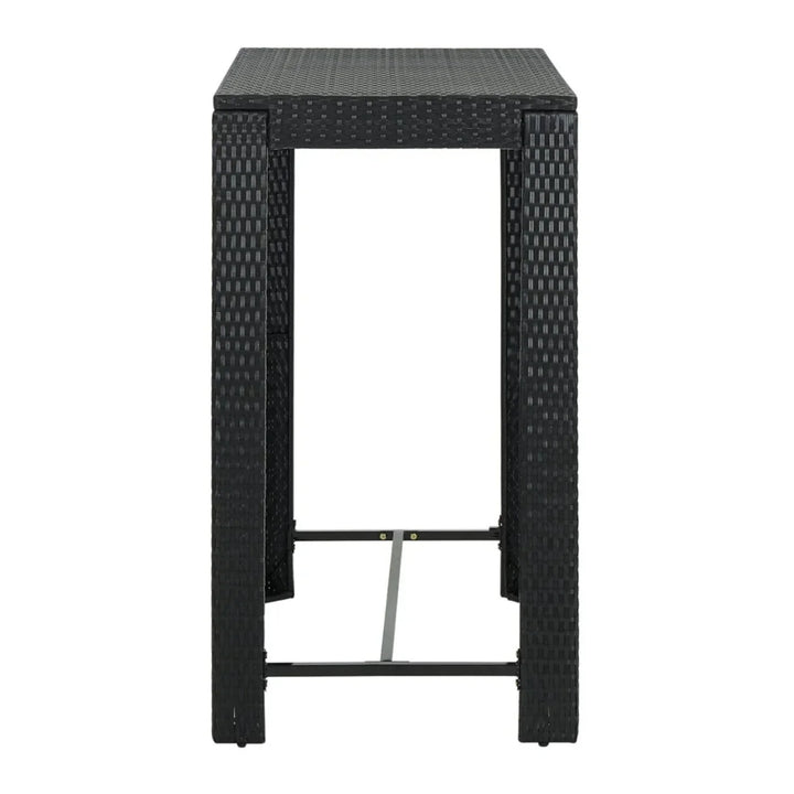 Kehinde Outdoor Rattan Wicker High Top Bar Table