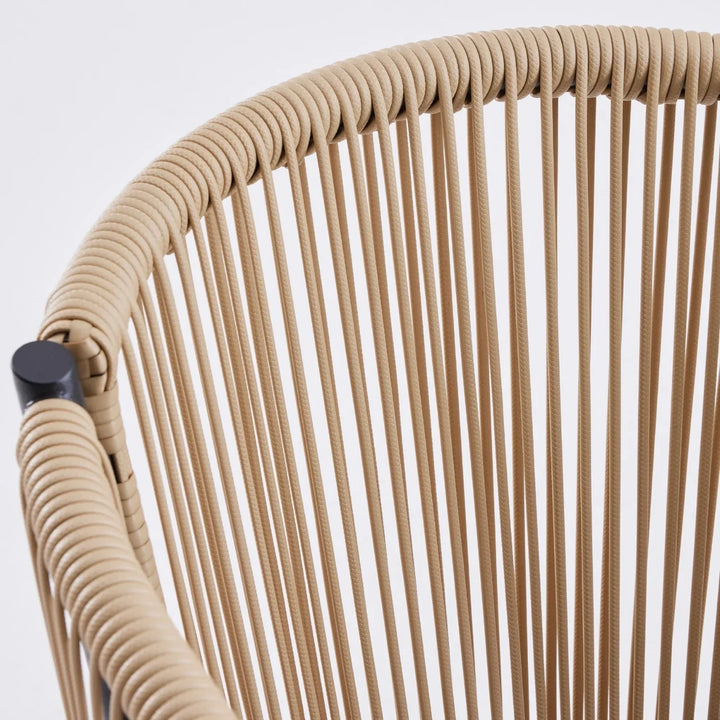 Lian 2-Piece Outdoor Rope Patio Dining Chairs