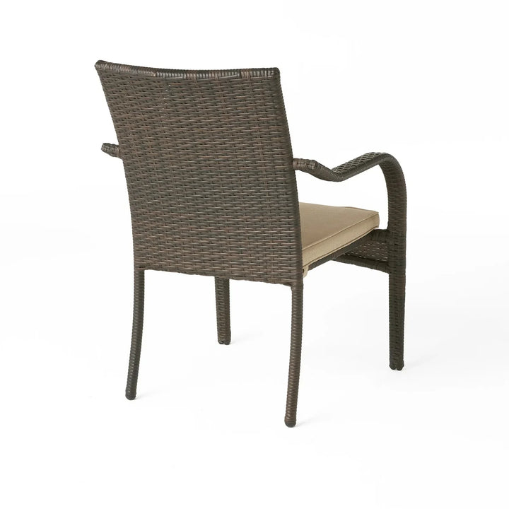 Indigo 4-Piece Outdoor Rattan Wicker Patio Dining Chairs