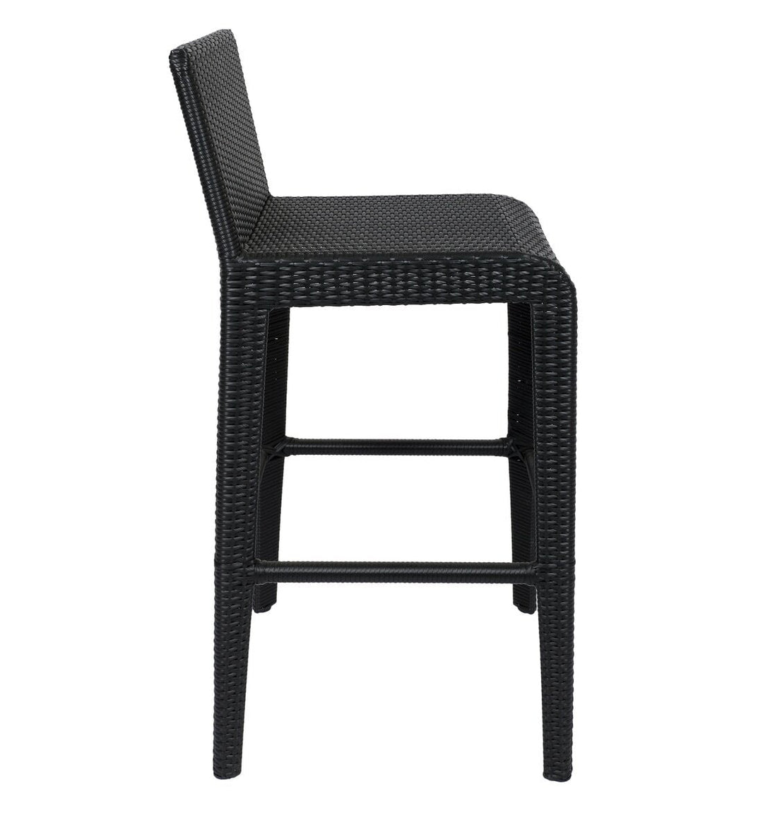 Betta Outdoor Patio Bar Sets 2 Chairs and 1 Table (Black)