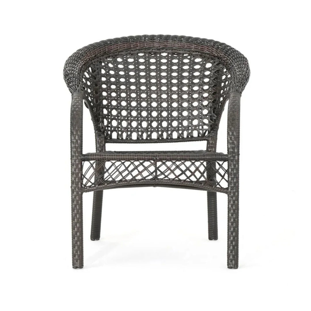 Thalia 7-Piece Outdoor Rattan Wicker Dining Table Set
