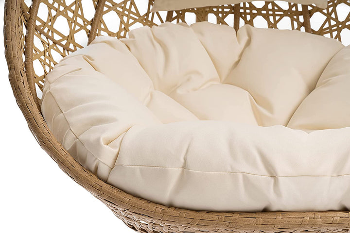 Elliott Single Seater Hanging Swing With Stand For Balcony Garden - Swings