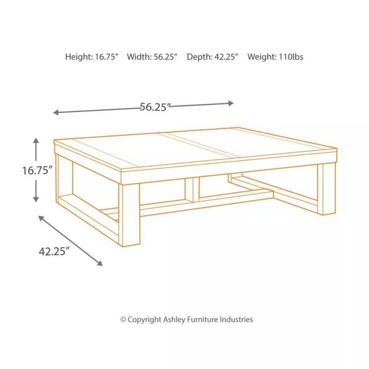 Aureliya Sheesham Wood Coffee Table for Living Room