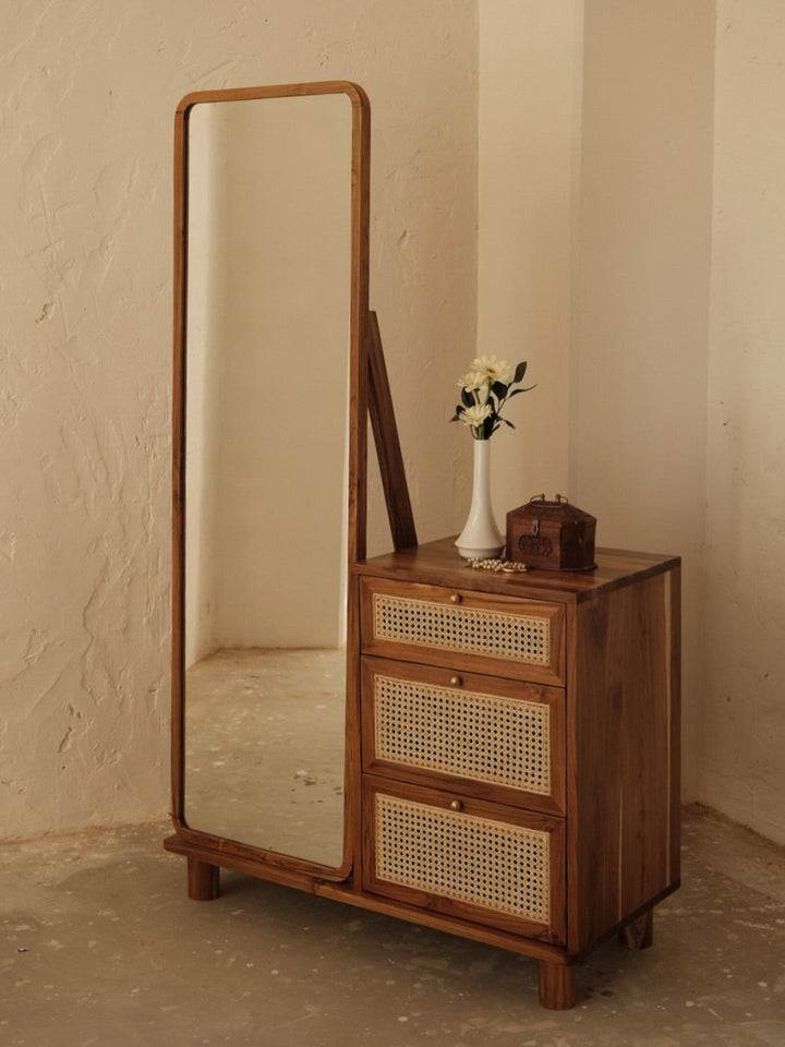 Minakshi solid wood dressing table for bedroom