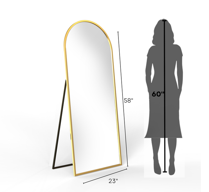 Kriti Metal Floor Mirror With Stand Mirrors