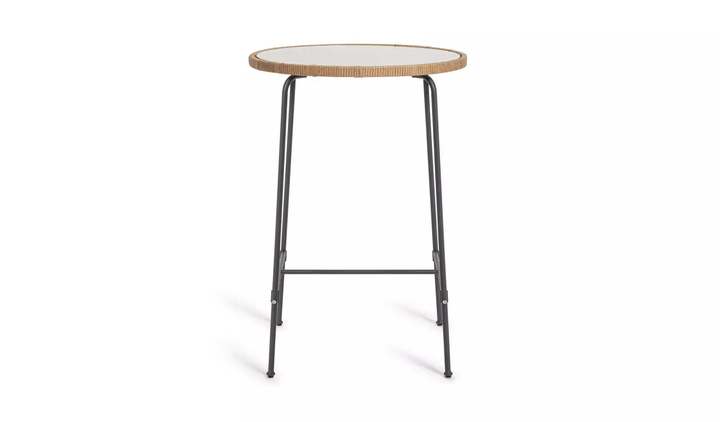 Andrew Outdoor Bar Sets 2 Chairs and 1 Table (Honey + Dark Grey)