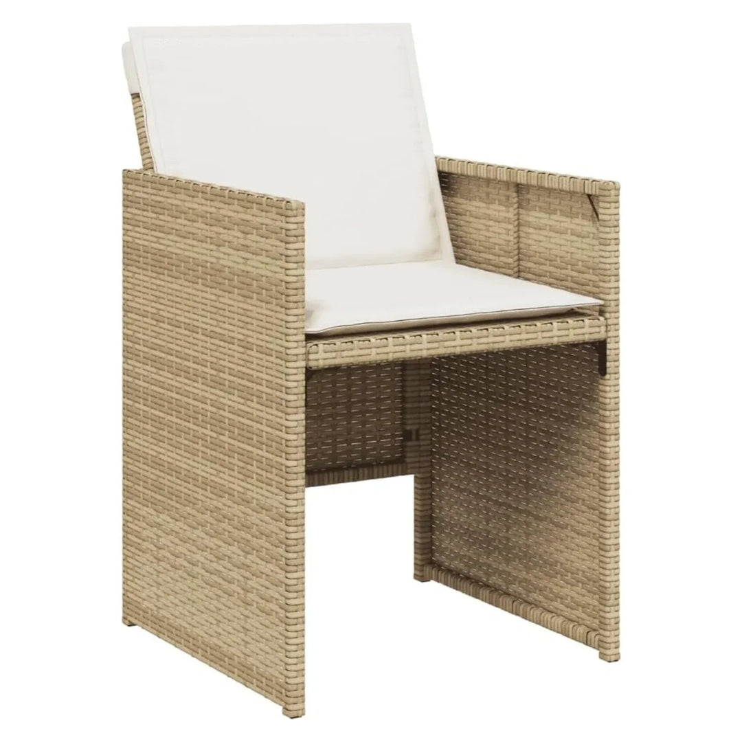 Leticia All Weather Wicker Patio Dinning Table Set