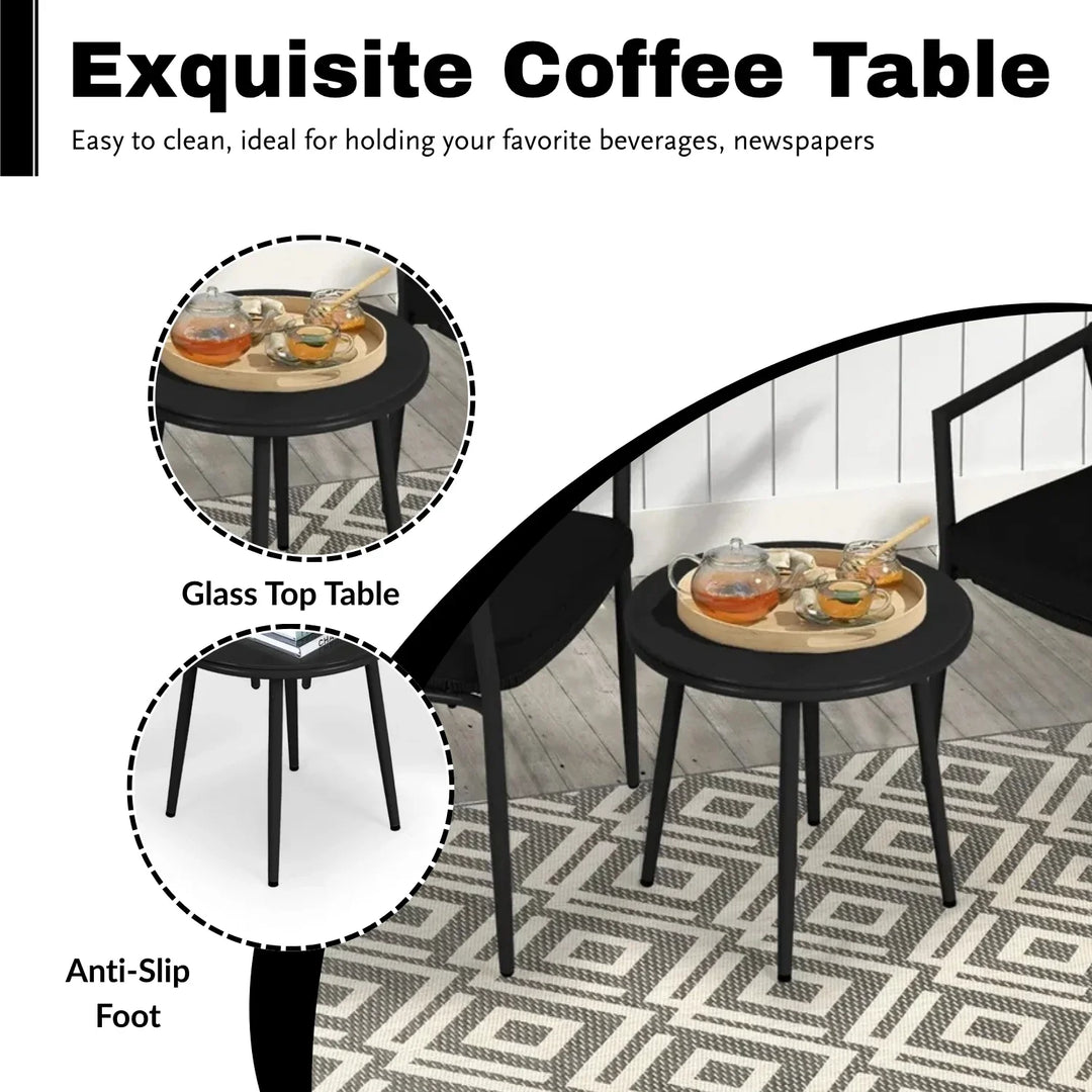 Celia 3 Piece Garden Outdoor Rope Patio Set