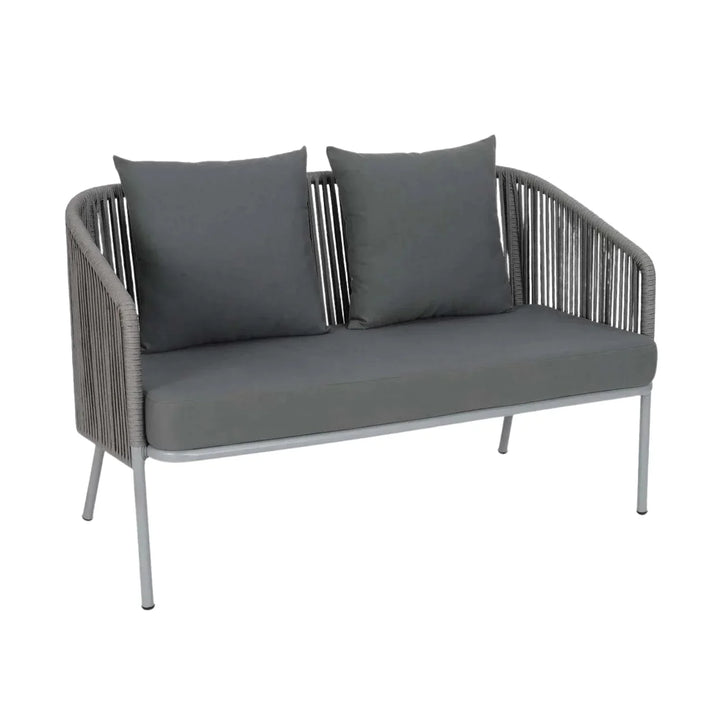 Falguni Outdoor 4 Piece Modern Woven Rope Sofa Set