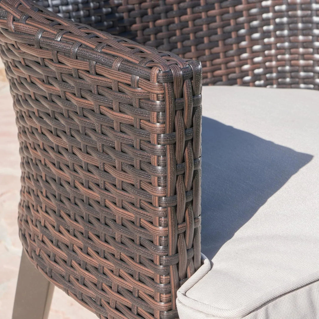 Thembi 9-Piece Outdoor Rattan Wicker Square Dining Set