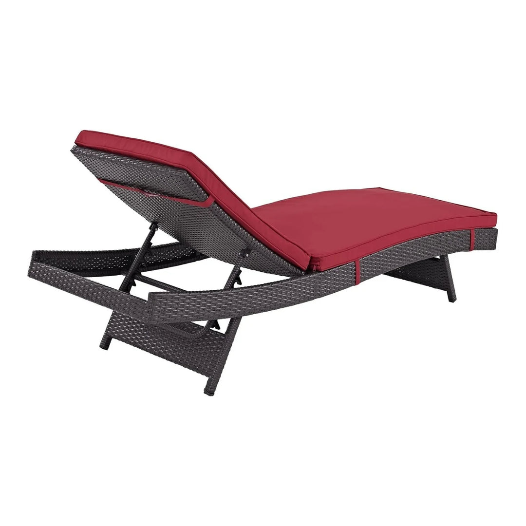 Trinidad Outdoor Rattan Wicker Chaise Lounger For Poolside