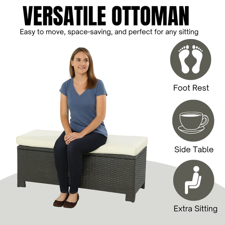 Sofia 5-Piece Outdoor Patio Furniture Set with Dining Table and Chairs