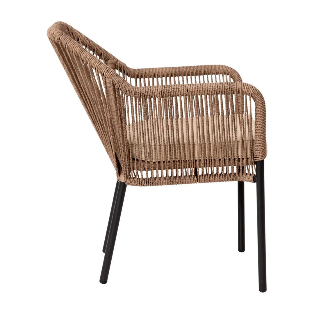 Sonal 2-Piece Outdoor Rope Patio Dining Chairs