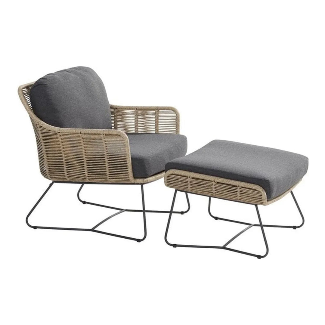 Lamees Outdoor All-Weather Rope Footstool