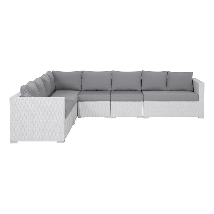 Amara 7-Piece L-Shaped Outdoor Sectional Sofa