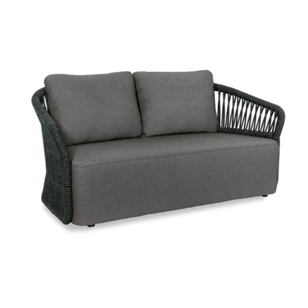 Saeko 4-Piece Outdoor Braid & Rope Sofa Set (Grey)