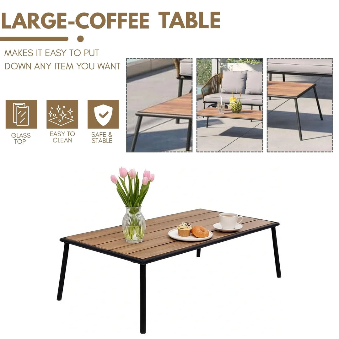 Oriana 5-Seater Outdoor All-Weather Rope Sofa Set