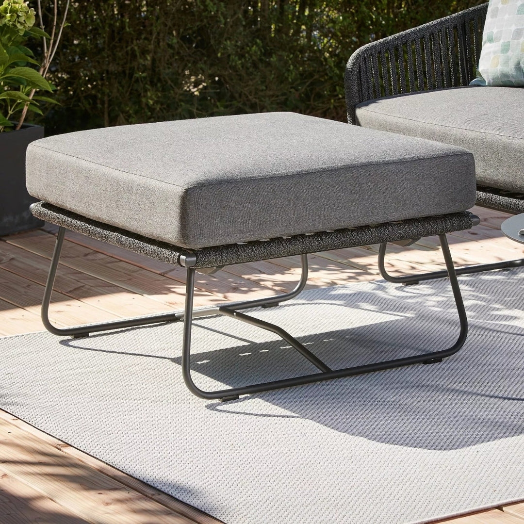 Rabab Outdoor All-Weather Rope Ottoman