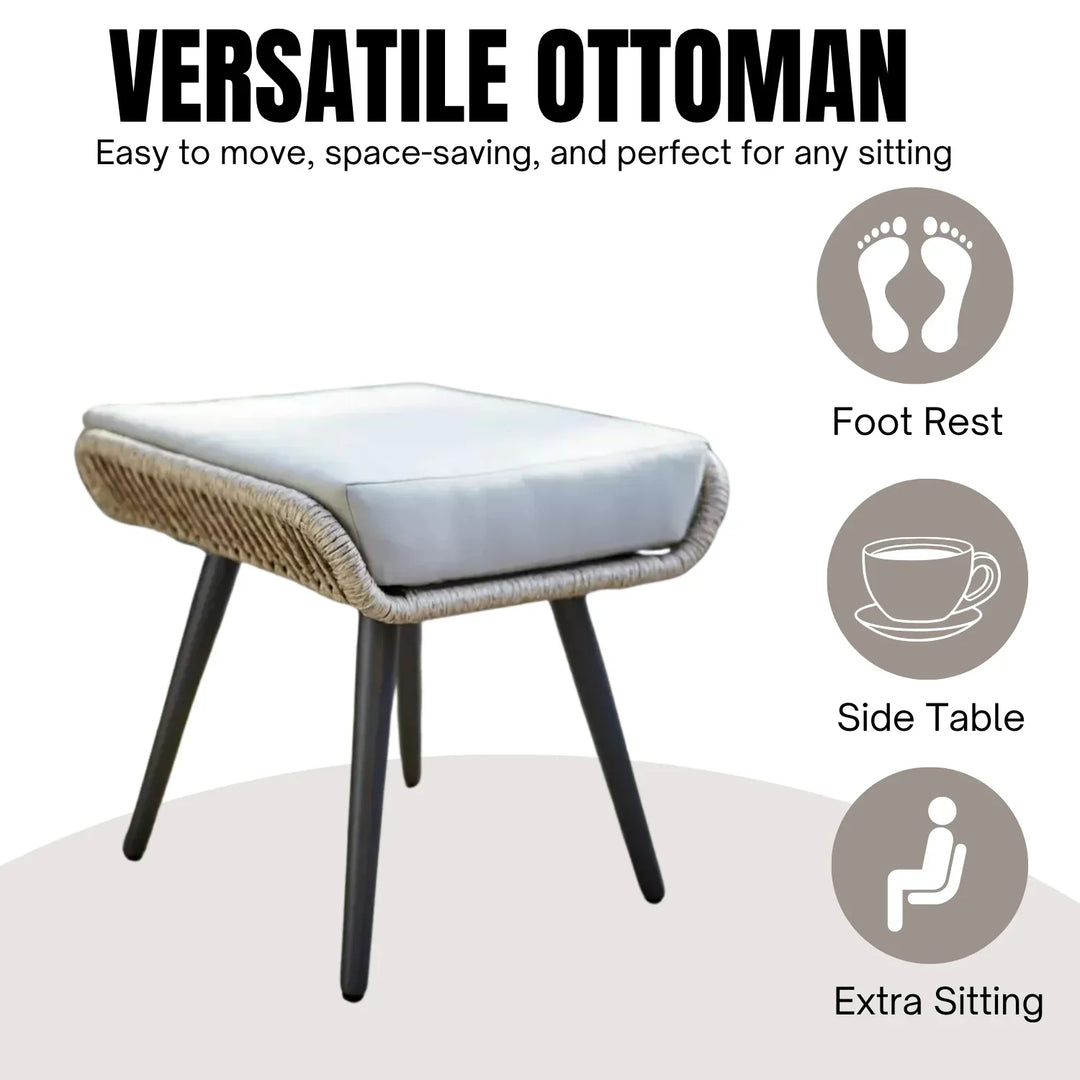 Brielle L-Shape Outdoor Rope Sofa Set