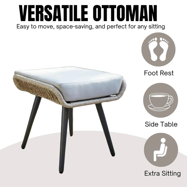 Brielle L-Shape Outdoor Rope Sofa Set