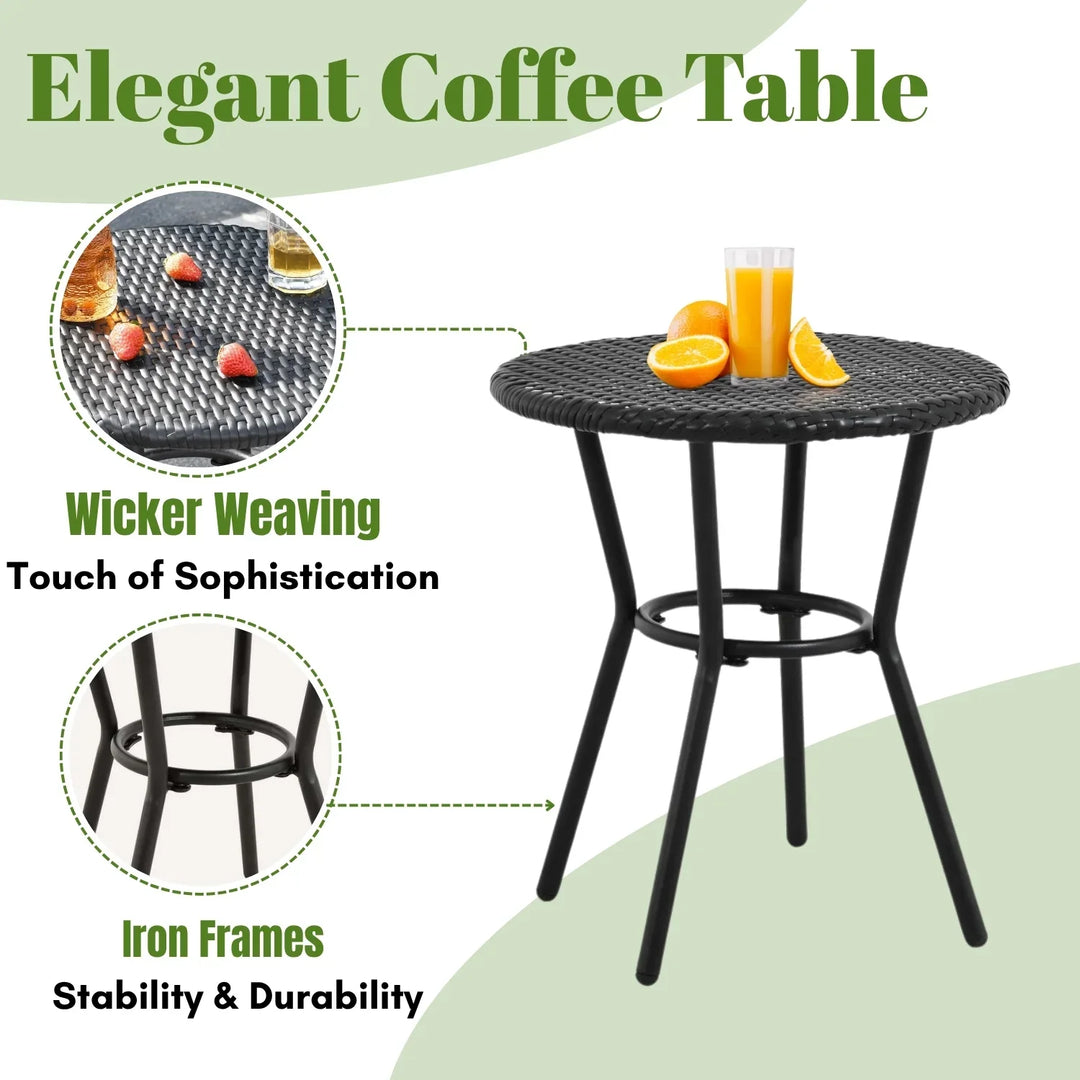 Brinley Outdoor Rope 3- Piece Patio Set