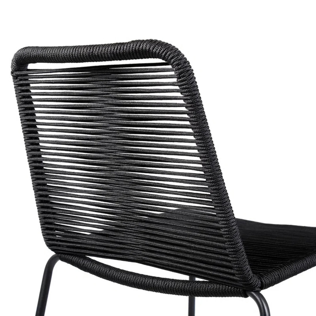 Damini 2-Piece Outdoor Rope Bar Chairs – Stylish Comfort Built to Last