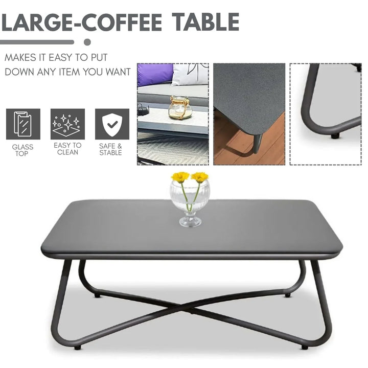 Indira Outdoor 4 Seater Rope Conversation Sofa Set