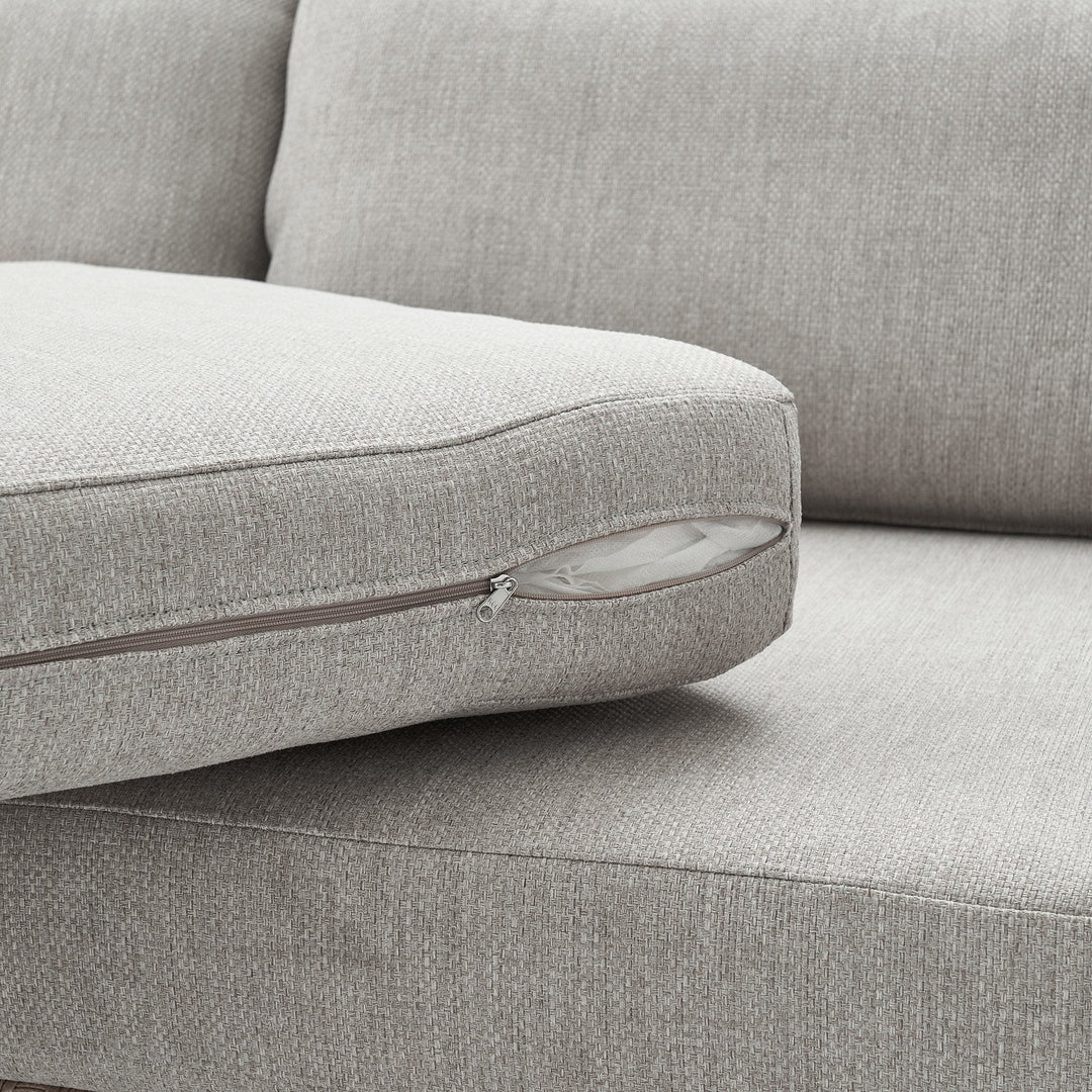 Arturo Outdoor Garden Balcony Sofa Set 3 Seater , 2 Single Seater and 1 Center Table Set Braid & Rope (Beige)