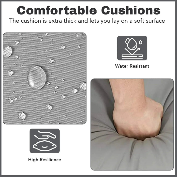 Zoya Outdoor 2-Piece Chaise Lounge Chair with Adjustable Settings and Cushions