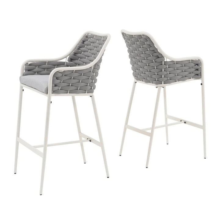 Autumn 2-Piece Outdoor Rope Bar Chairs – Stylish Comfort Built to Last