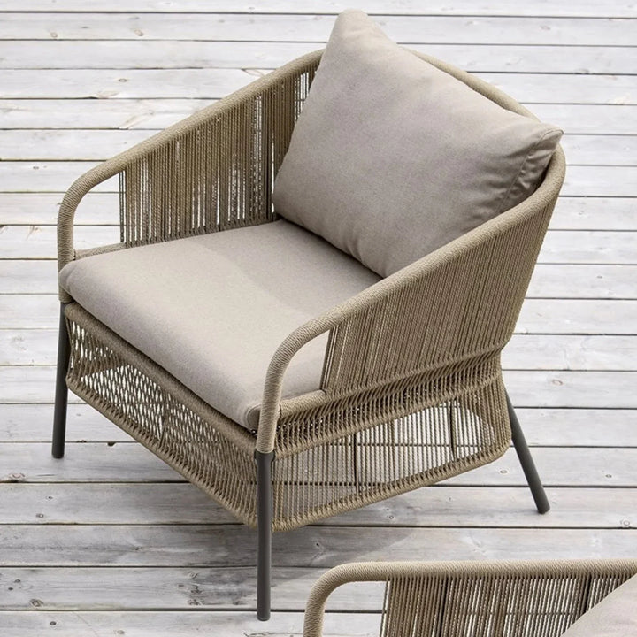 Urvi 2-Piece Outdoor Rope Single Seater Sofa