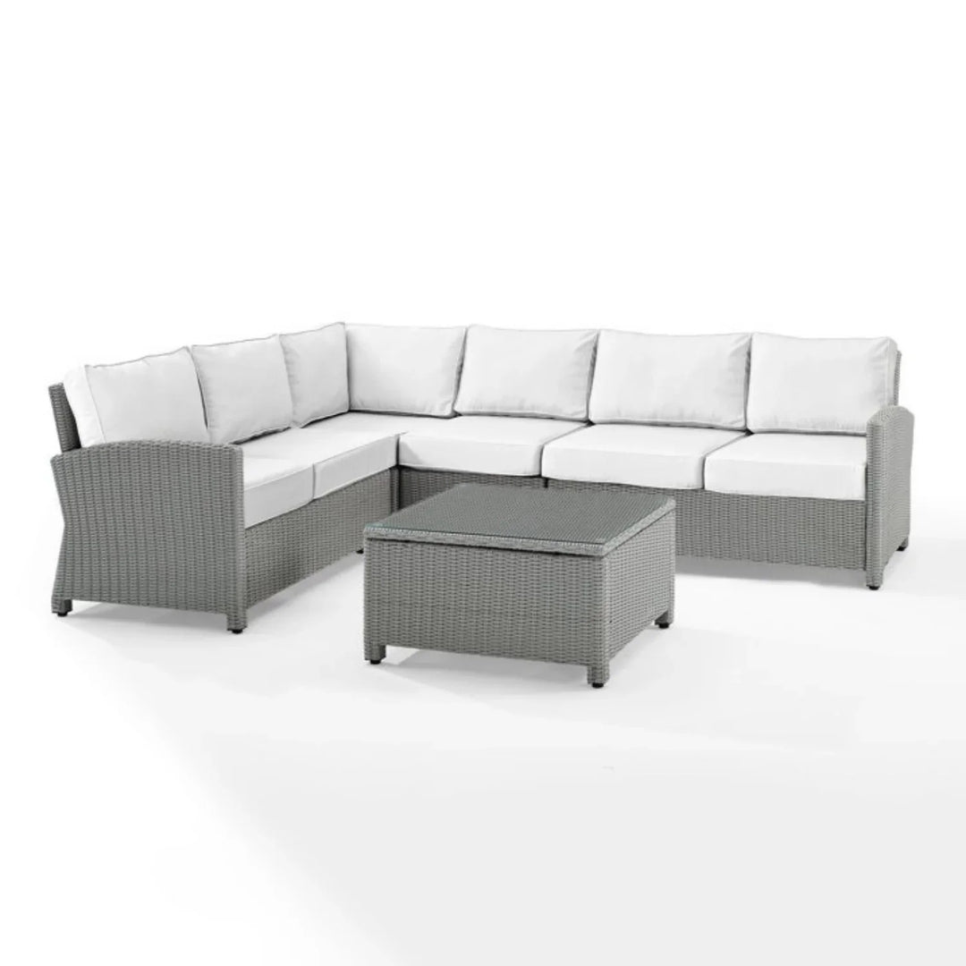 Piper L-Shape Outdoor Wicker Sofa Set