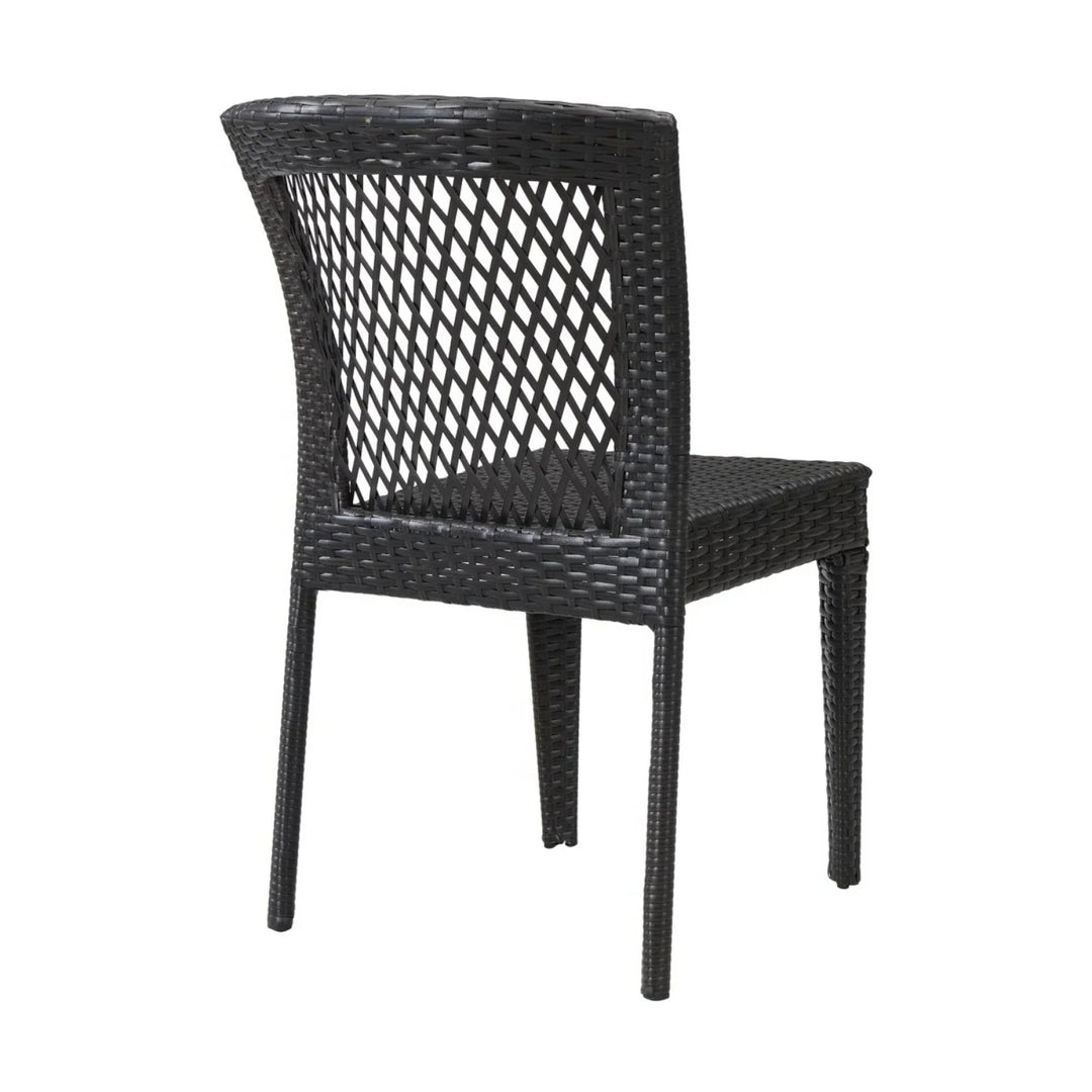 Aminata Outdoor Rattan Wicker Patio Dining Chairs