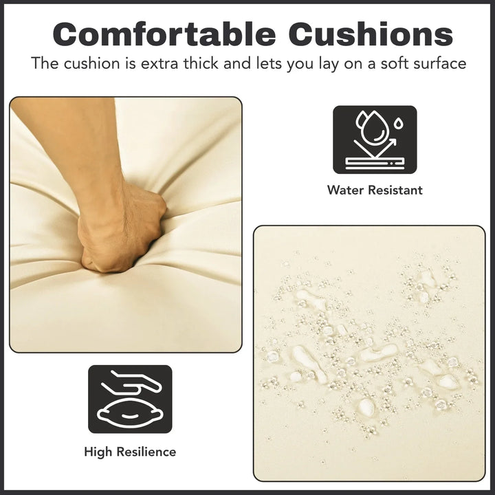 Ambria Outdoor Wicker Lounge Chairs Set of 2 With Side Table