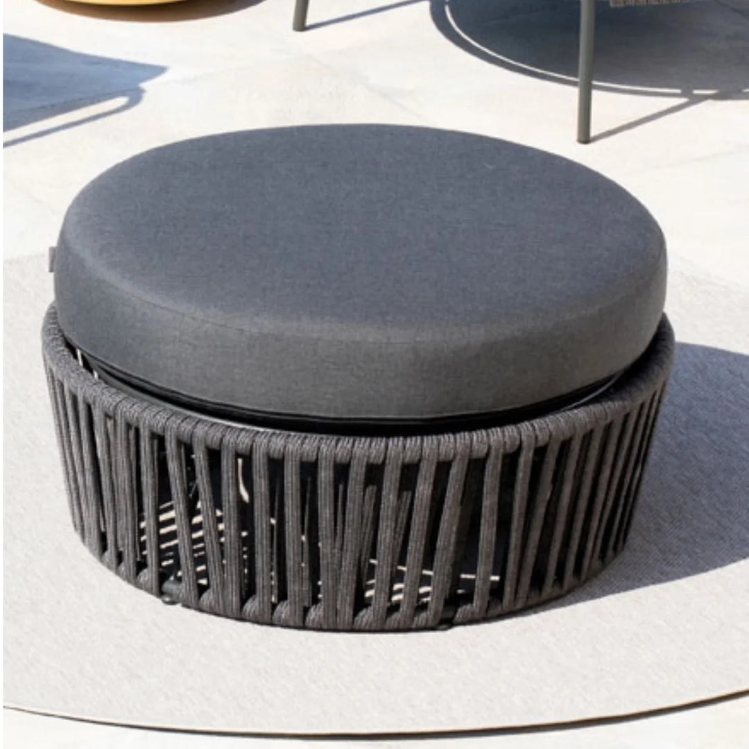 Ishvika Round Outdoor Rope Footstool