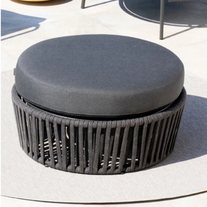 Ishvika Round Outdoor Rope Footstool