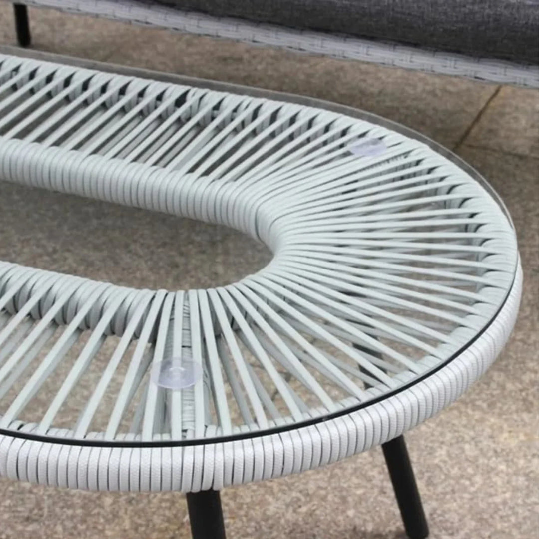 Juhi Outdoor 4 Seater Rope Conversation Sofa Set