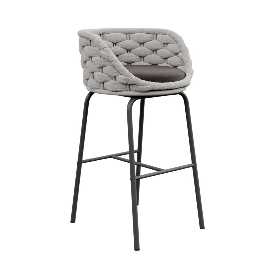 Natalia 2-Piece Outdoor Rope Bar Chairs – Stylish Comfort Built to Last