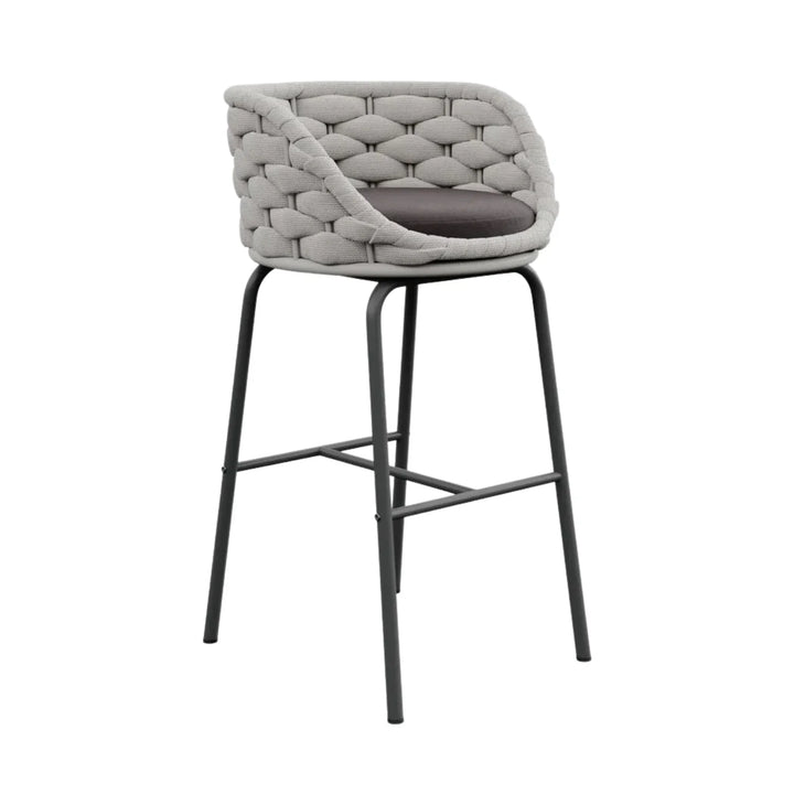 Natalia 2-Piece Outdoor Rope Bar Chairs – Stylish Comfort Built to Last