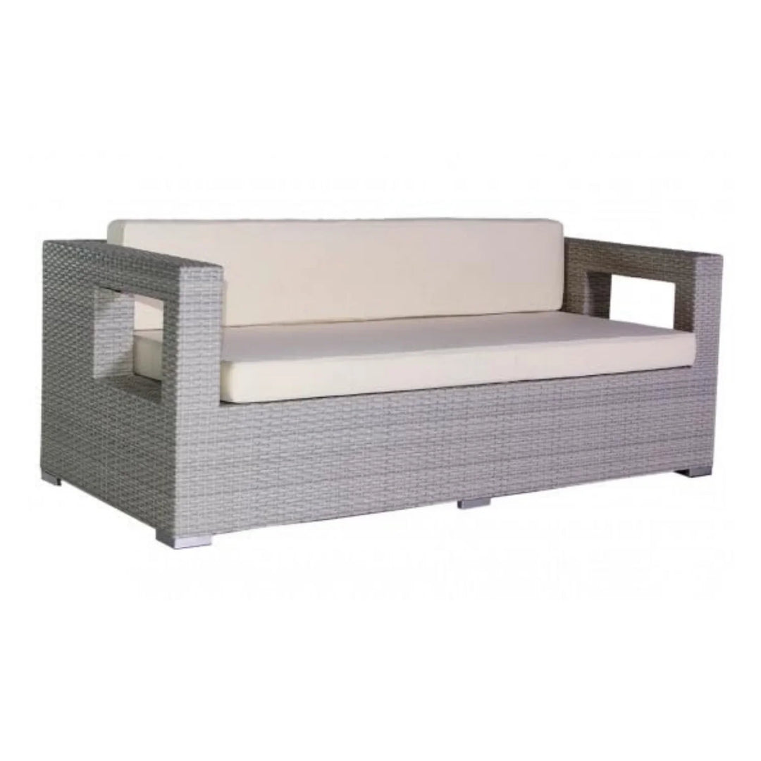 Zuleikha 3-Seater Outdoor Rattan Wicker Patio Sofa