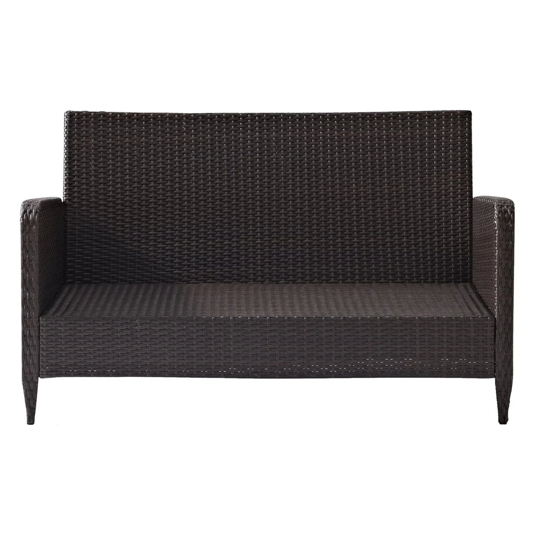 Outdoor Wicker Single Seater Loveseat Sofa