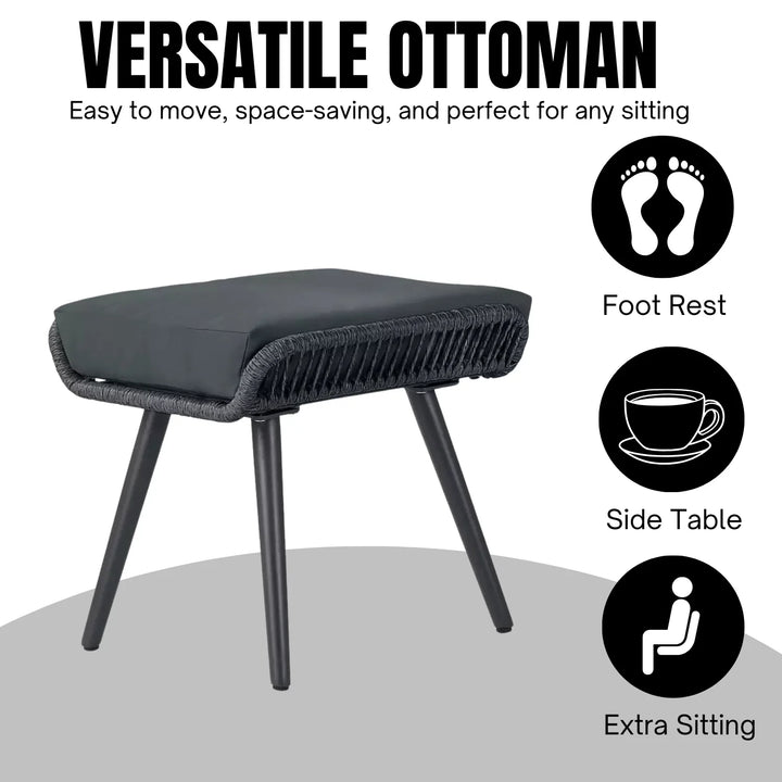 Paisley L-Shape Outdoor Rope Sofa Set