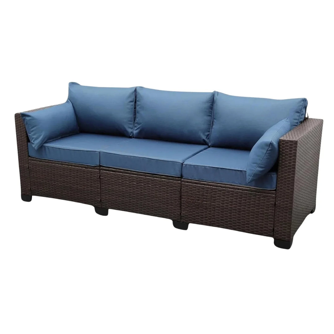 Shui 3-Seater Outdoor Rattan Wicker Patio Sofa