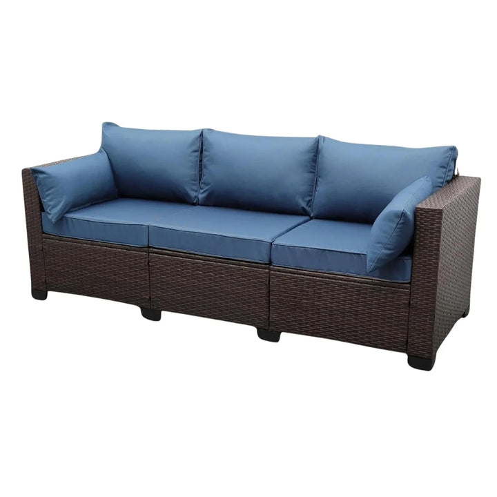 Shui 3-Seater Outdoor Rattan Wicker Patio Sofa